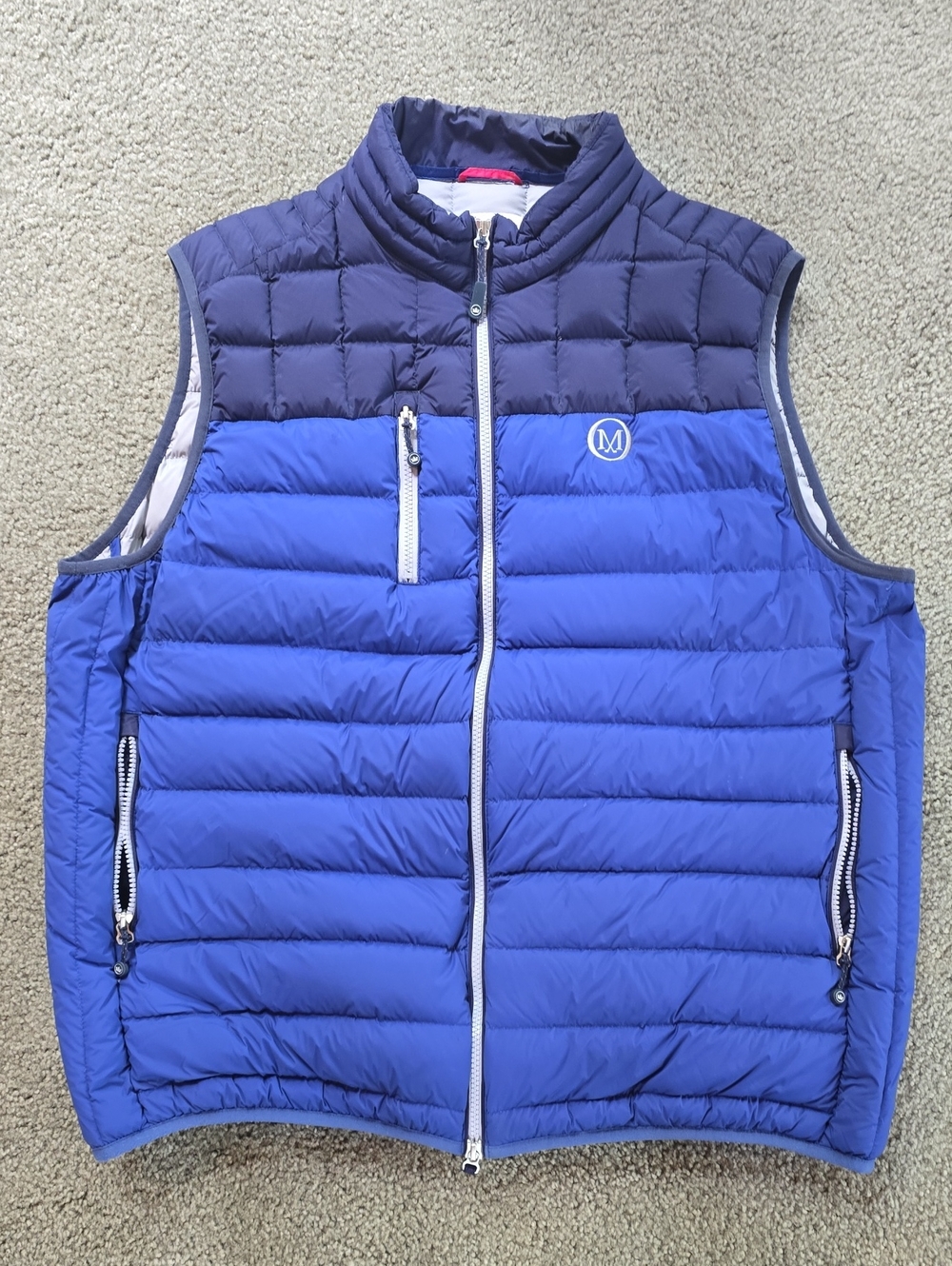 Peter Millar Two-Tone Blue Quilted Down Vest